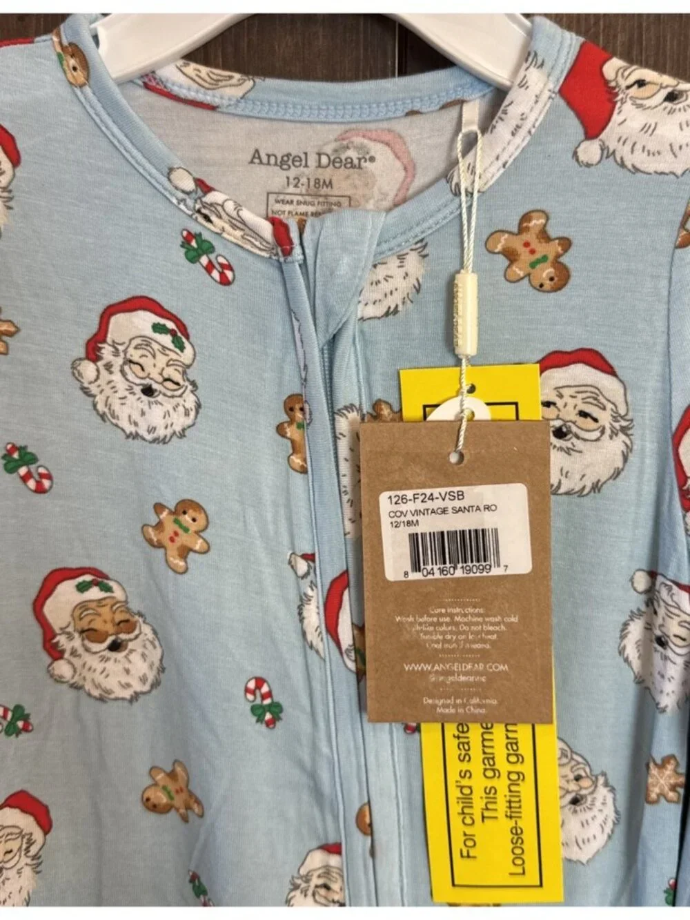 Angel Dear Baby 12-18 months Santa Convertible Romper NWT Christmas Holiday